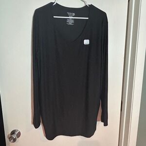 Time and Tru Maternity Long Sleeve V-Neck Tee Black XXL 20 NEW